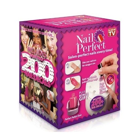Nail art et décorations d'ongles : KIT Nail Perfect 200 DECALS Nail - Art / Décorations