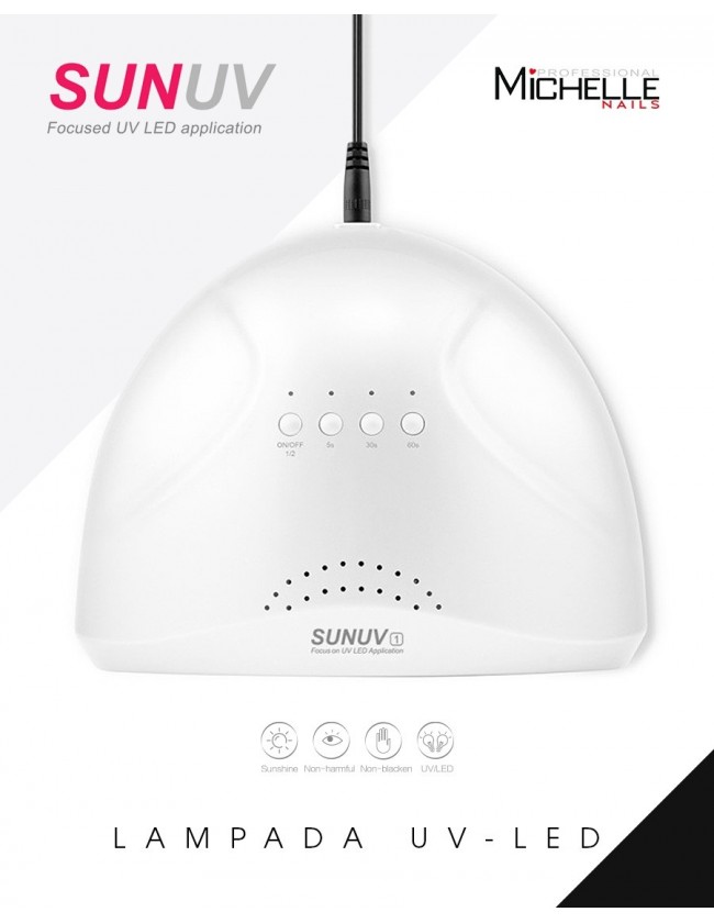 apparecchiatura uso professionale per unghie,  SUNUV 1 - Lampada UV LED 48W con Timer, sensore automatico