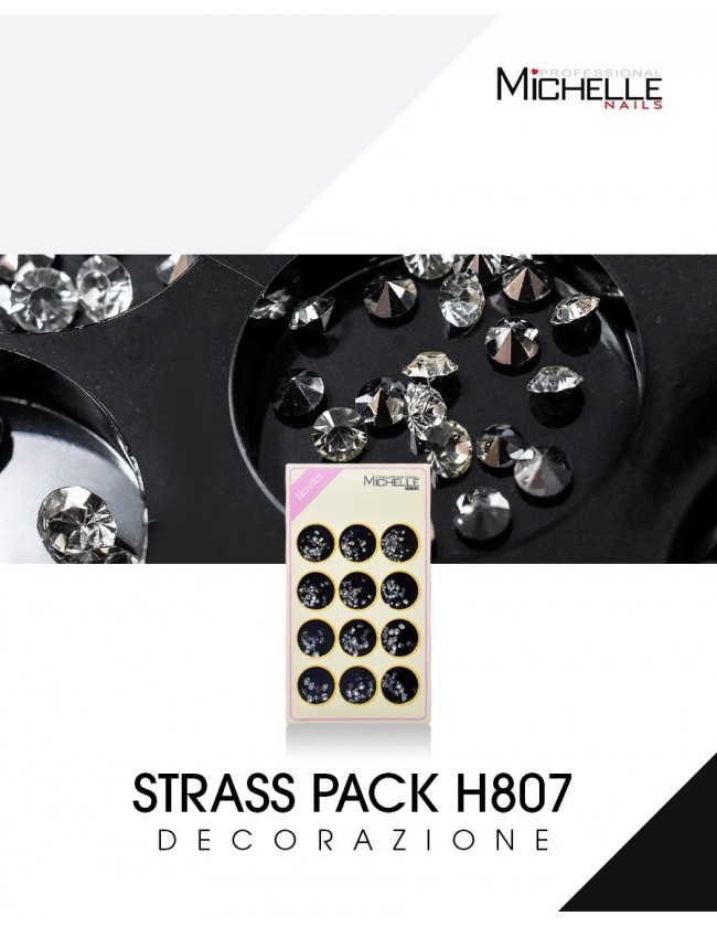 Nail art e decorazioni per unghie: DECORAZIONE STRASS PACK H807 BRILLANTINI E STRASS
