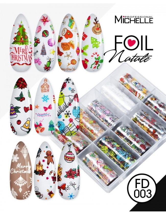 Nail art e decorazioni per unghie: Transfer Foil Natale FD003 FOIL- DECORAZIONI- FILI