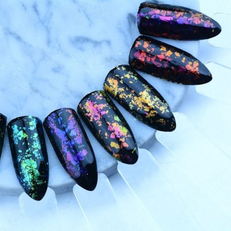 Nail art and nail decorations: Flake Chameleon - 01 Flake Chameleon