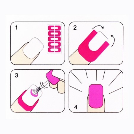 Nail art et Décorations d'Ongles : 10 Peel off à cuticules en palissade pour Nail art - ST009 Bleu Nail - Art / Décorations