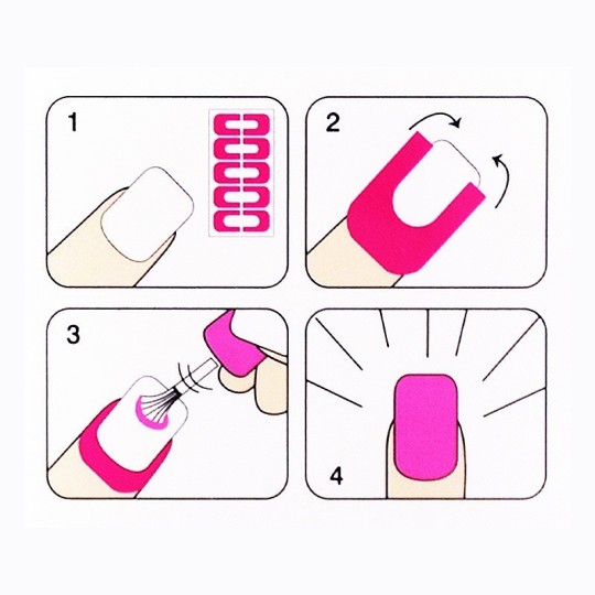 10Pcs Peel Off Palisade Cuticole - St008 Rosso 2