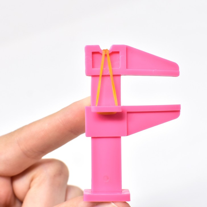 Pinza de sujeción con curva en C para accesorios de uñas - ROSA nails de uso profesional