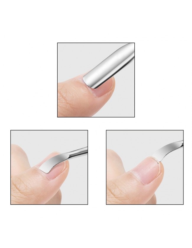 Accessori per unghie Spingicuticole in acciaio Doppia Punta Uso professionale nails