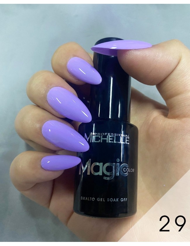 smalto semipermanente colore per unghie Michellenails MAGIC Color Semipermanente - 029 lilla