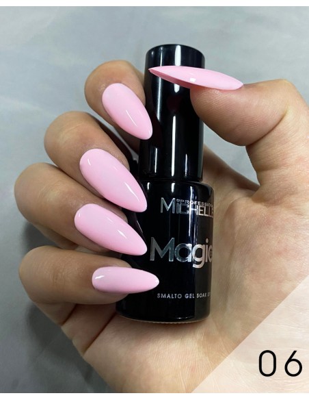 smalto semipermanente colore per unghie Michellenails MAGIC Color Semipermanente - 006 rosa pastello