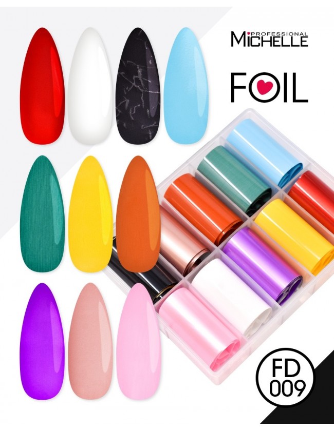 Nail art e decorazioni per unghie: Transfer Foil Matt FD009 FOIL- DECORAZIONI- FILI