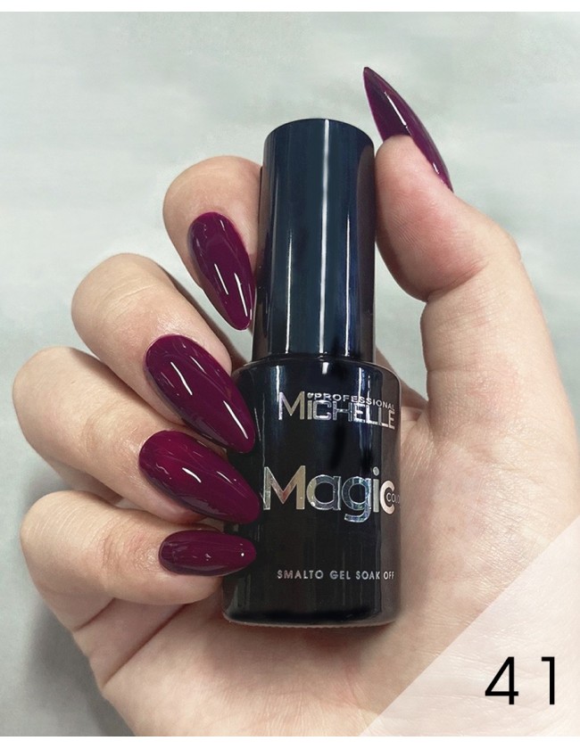 smalto semipermanente colore per unghie Michellenails MAGIC Color Semipermanente - 041 bordeaux scuro