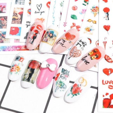 Nail art e decorazioni per unghie: ADESIVI STICKERS SAN VALENTINO - ST424 ADESIVI STICKERS