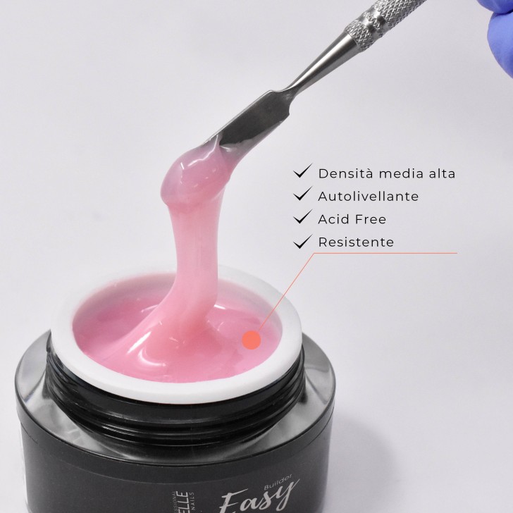 gel de reconstrucción de uñas Easy Builder - BARBIE Pink 50ml uso profesional