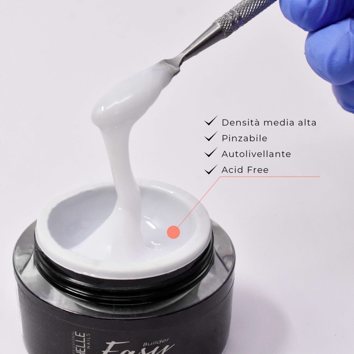 Easy Builder nail gel reconstruction - Ice White MILK 50ml professional use