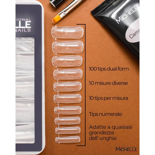 Acrygel Dual Tips (Dual System Forms) – 100Pz 2