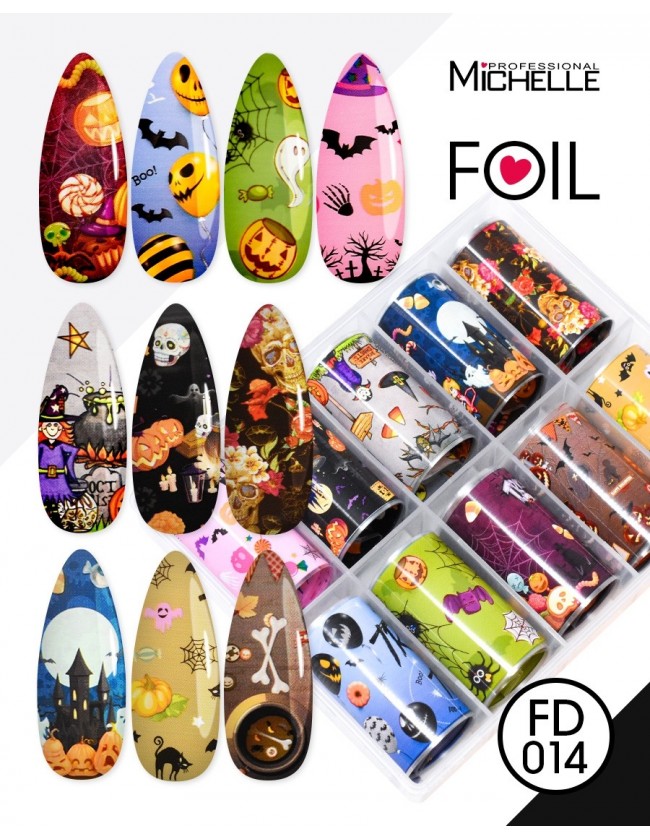 Nail art e decorazioni per unghie: Transfer Foil Halloween FD014 FOIL- DECORAZIONI- FILI