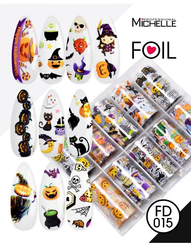 Nail art e decorazioni per unghie: Transfer Foil Halloween FD015 FOIL- DECORAZIONI- FILI