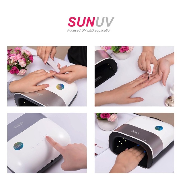 professional use nail equipment, Sunuv Sun3 48w Led Uv LAMP for Gel Nails equipped with timer , LCD display , sen...