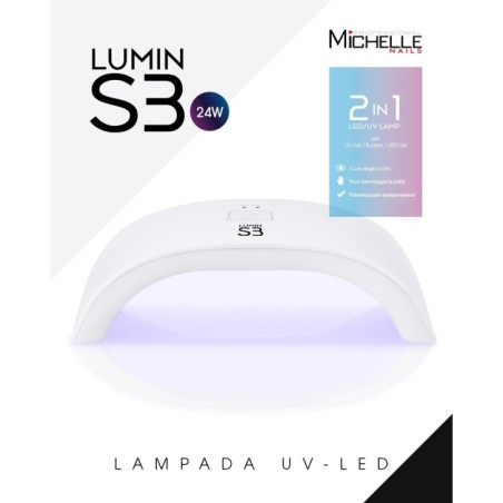 professional nail equipment, Lumin S3 compact 24W Led Uv LAMP with Timer , automatic sensor