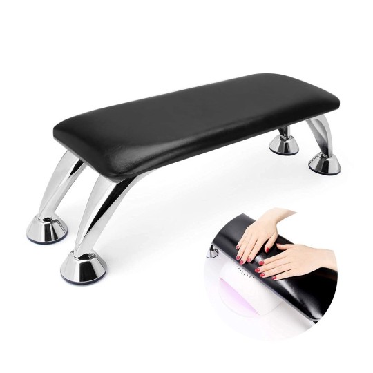 Nail accessories HAND REST SUPPORT ECO-LEATHER - BLACK Professional use nails