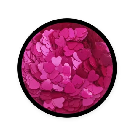Nail art e decorazioni per unghie: Paillettes Cuori Fucsia H772 GLITTER E PAILLETTES