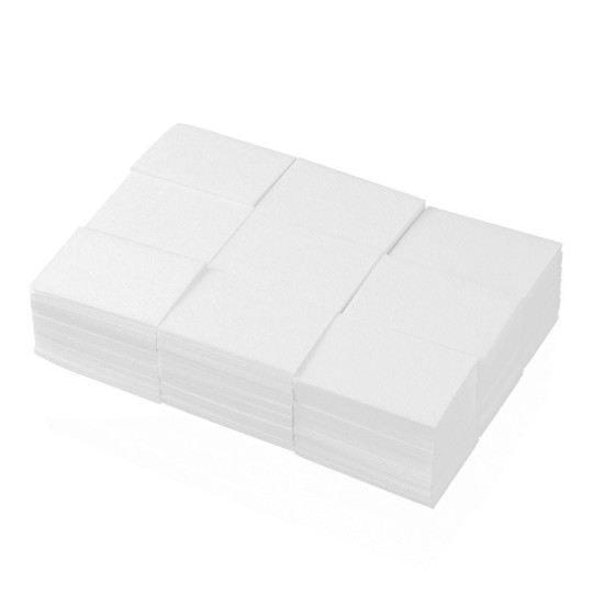 Accesorios para uñas Pads TOALLITAS DE ALGODÓN PRECORTADAS DE ALTA CALIDAD - 500 piezas Blancas Uso profesional nails