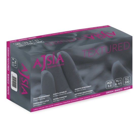 100 Guanti in Lattice senza Polvere taglia XL 2