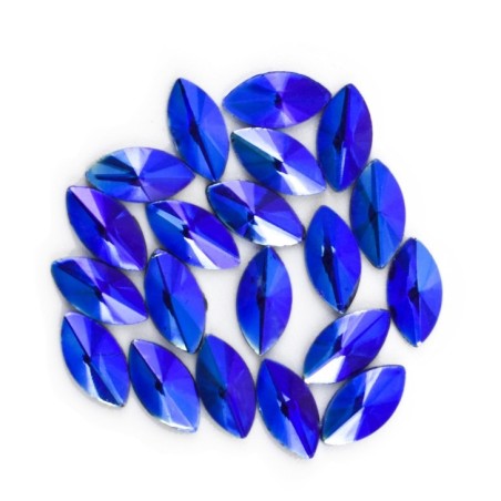 Nail art et décorations d'ongles : GRANDES PIERRES BLEUES CHICCO DÉCORATION H512 PAILLETTES ET Strass