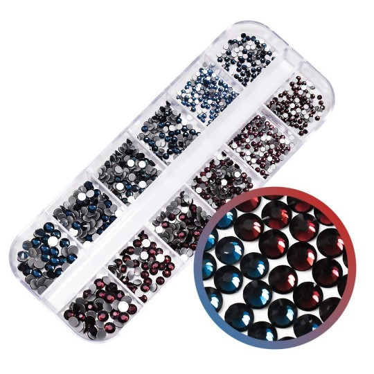 Nail art and nail decorations: Dual strass CRYSTALS 01 GLITTER AND Strass