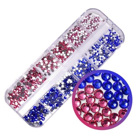 Nail art et décorations d'ongles : Dual strass CRYSTALS 04 GLITTER AND Strass