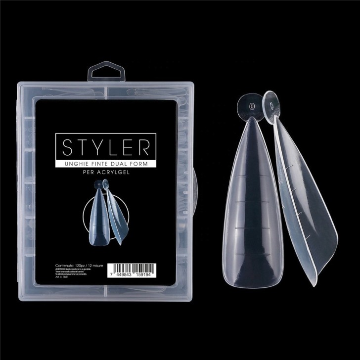 Accessoires pour ongles Styler Acrylgel Dual Tips (FORMES À Dual System ) – 120PCS Usage professionnel nails