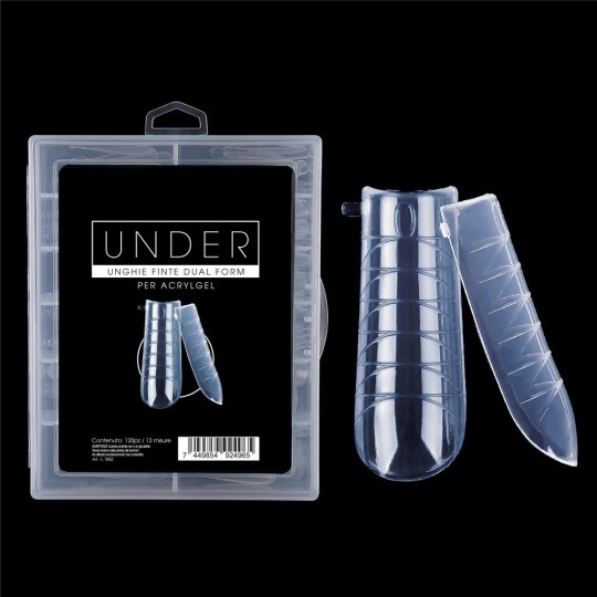 Accessori per unghie UNDER ACRYLGEL DUAL TIPS (DUAL SYSTEM FORMS) – 120PZ Uso professionale nails 2