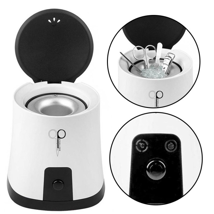 apparecchiatura uso professionale per unghie,  SANIFICATORE - TOOLS STERILIZER CON CRISTALLI IN VETRO