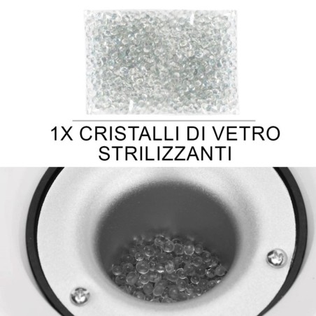 matériel professionnel pour les ongles, désinfectant - stérilisateur d'outils avec cristaux de verre