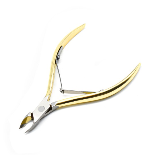 Nail Accessories Long Steel Nail Clipper Shiny Gold TR011 Professional Use nails