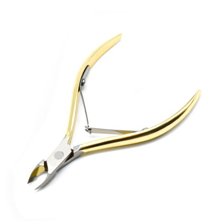 Accesorios para uñas Cortauñas largo de acero Gold Shiny TR011 Uso profesional nails