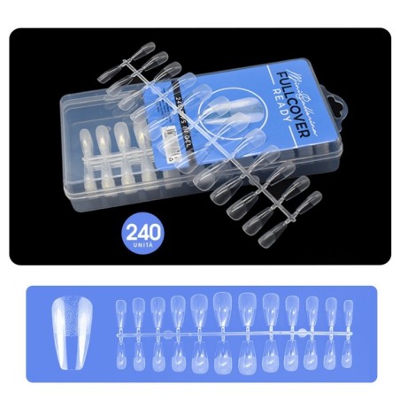 Nail accessories Fullcover Ready Tips IN Gel Mini BALLERINA Professional use nails