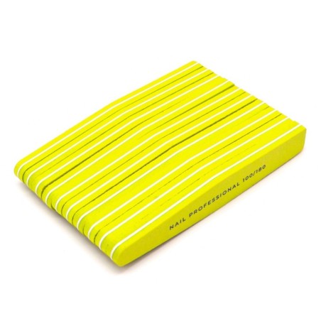 Accessoires pour ongles 10x LIME POLISSOIR Buffer LOSANGE BILATÉRAL 100/180 nails à usage professionnel