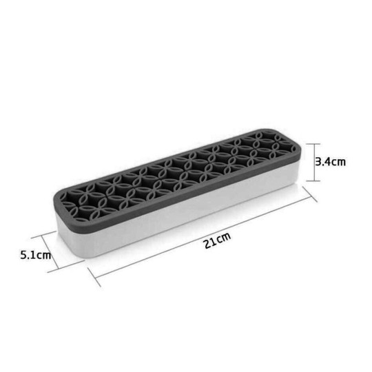 Nail accessories DISPLAY - BLACK SILICONE BRUSH HOLDER Professional use nails 2