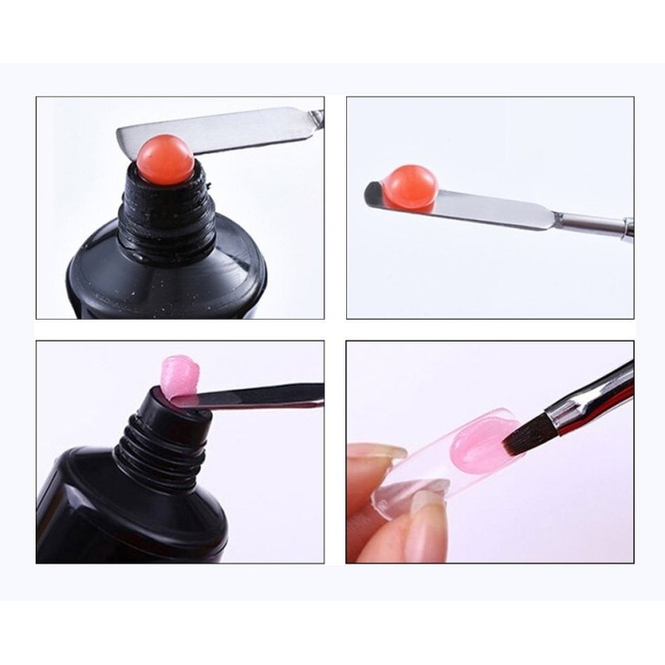 Accesorios para uñas PINCEL - ESPÁTULA Acrylgel Strass Uso profesional nails