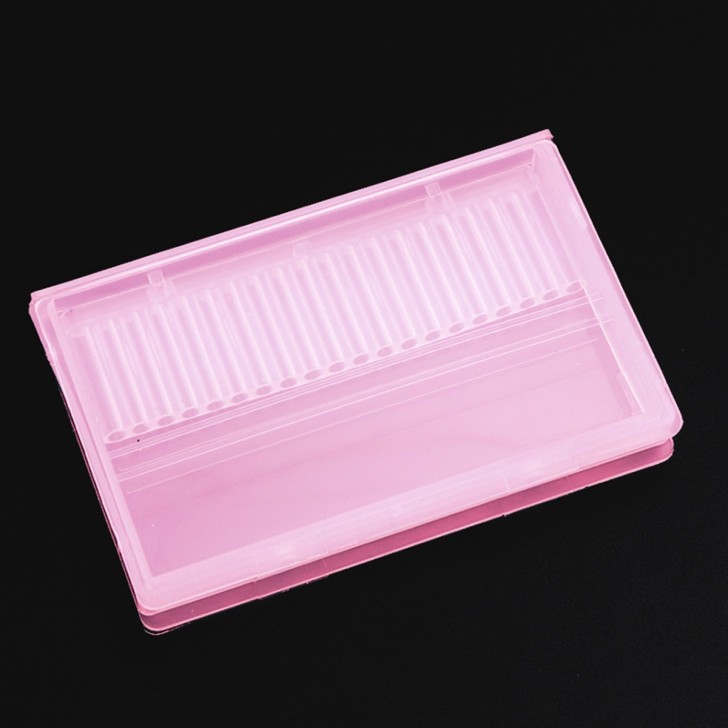 Accesorios para uñas CAJA PORTA PUNTAS Rosa Uso profesional nails