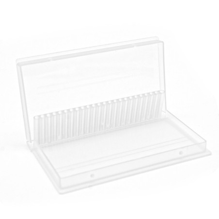 Accessoires pour ongles BOÎTE PORTE-EMBOUTS Blanc Usage professionnel nails