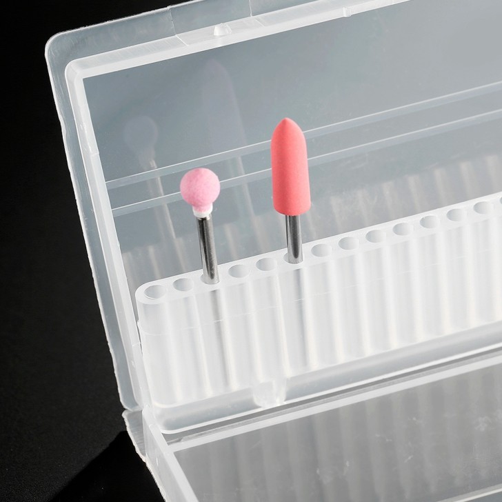 Accesorios para uñas CAJA PORTA PUNTAS Blanco Uso profesional nails