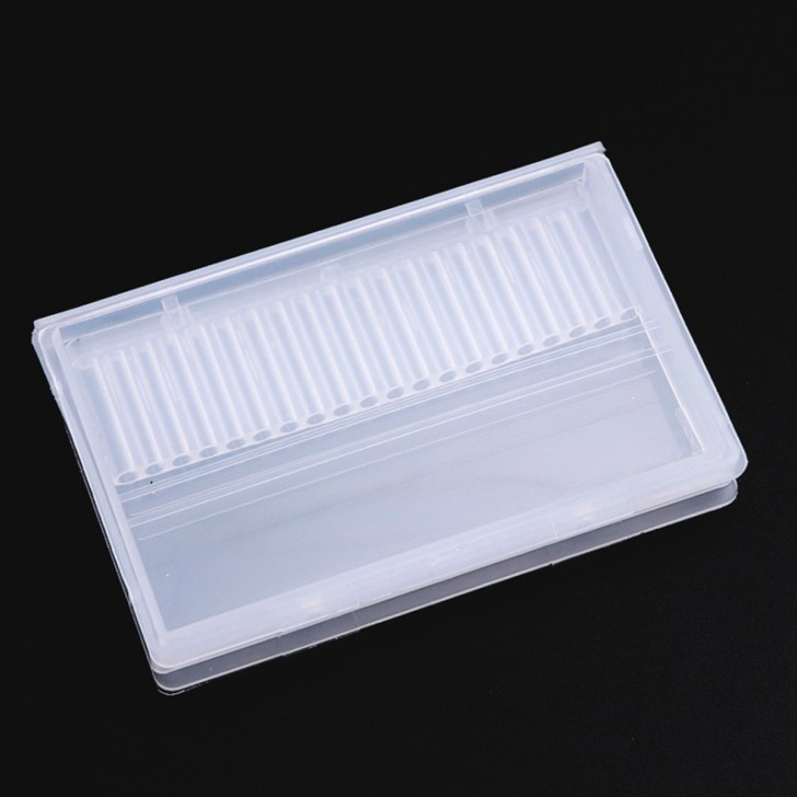 Accesorios para uñas CAJA PORTA PUNTAS Blanco Uso profesional nails