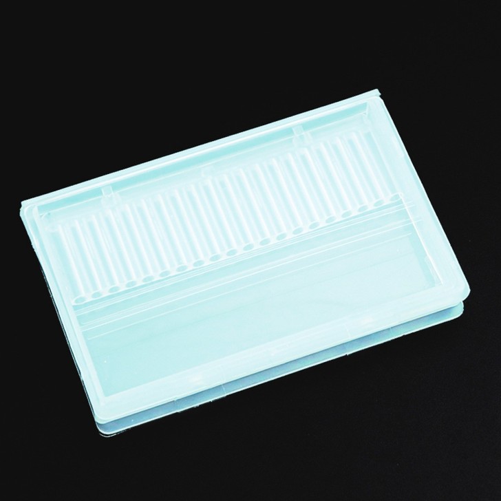 Accesorios para uñas CAJA PORTA PUNTAS Verde Marino nails de uso profesional