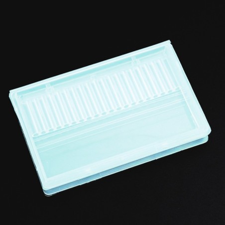 Accesorios para uñas CAJA PORTA PUNTAS Verde Marino nails de uso profesional
