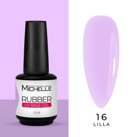 gel de reconstruction d'ongles Rubber BASE Gel Builder 16 LILAS - 15 ml usage professionnel gel de reconstruction d'ongles Rubber BASE Gel Builder 16 LILAS - 15 ml usage professionnel