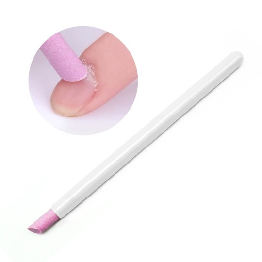 Accessori per unghie PENNA SPINGICUTICOLE CON PUNTA IN PIETRA POMICE - BIANCO Uso professionale nails