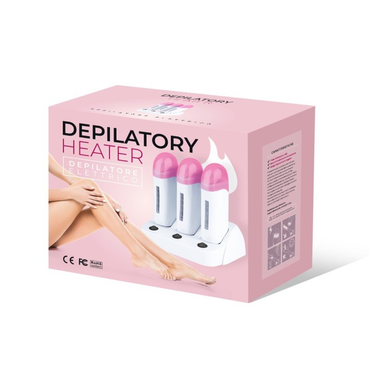 Set 3 Scaldacera Depilatory Heater Rosa