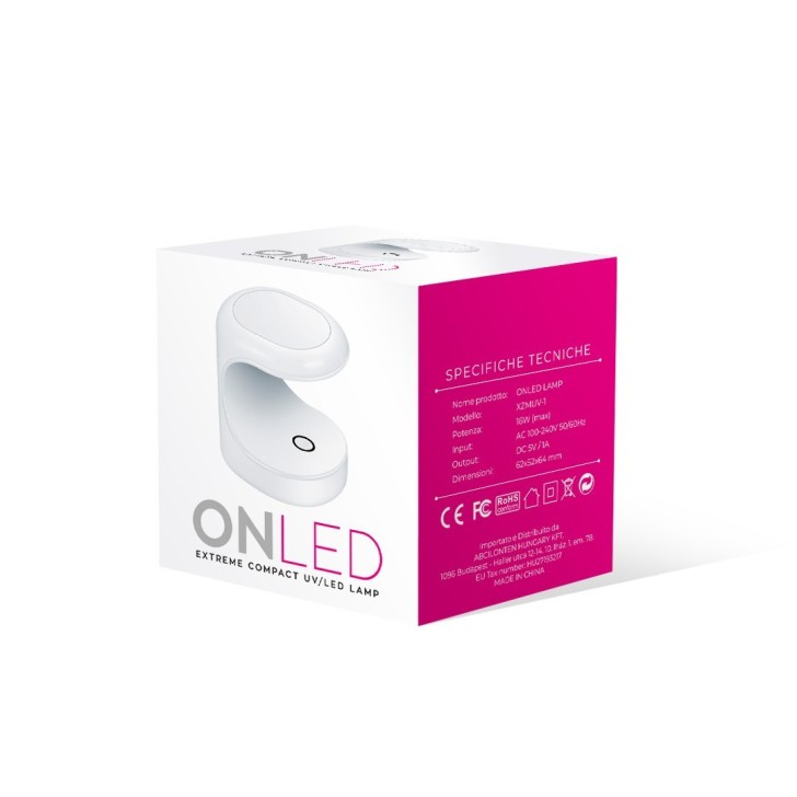 apparecchiatura uso professionale per unghie,  ONLED MINI LAMPADA UV LED SUPER COMPATTA 16W - WHITE