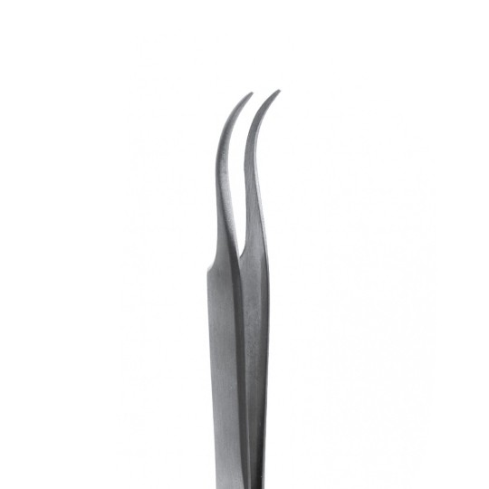 Nail Accessories Precision Steel Tweezers Eyelash Pliers - Curved Beak STEEL Professional Use nails 2