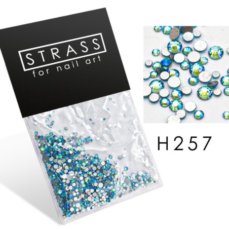 Nail art e decorazioni per unghie: DECORAZIONE CRISTALLI STRASS H257 BRILLANTINI E STRASS